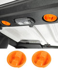 Orange Roof Top Mounting Knob Screw Decoration Cover For Jeep Wrangler JK JKU 2007 2018 2 Door 4 Door Interior Accessories Dope Premium ABS Durable Easy Install