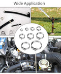 Stepless Single-Ear Hose Clamp Pliers Kit With 304 Stainless Steel Pipe Clamps 200 Pcs featuring hose connections and sprinkler use.