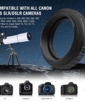 T2 T Ring Camera Adapter For Canon EOS SLR DSLR Cameras And Telescopes Metal Photo Adapter near telescope and camera models