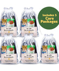 Image of Five Complete Hygiene Care Packages For The Homeless With Socks Soap Toothbrush Toothpaste First Aid Wipes Lip Balm And Food