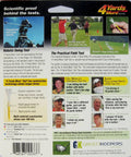 Back of golf tee pack with Distance Boosting Golf Tee Two And Three Quarters Inch Yellow Pack Of Four test results and testimonials.