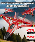 Foam RC Plane For Kids And Adults Easy To Fly Remote Control Airplane With Auto Balance Gyro SU-27 Inspired Fighter Jet in flight