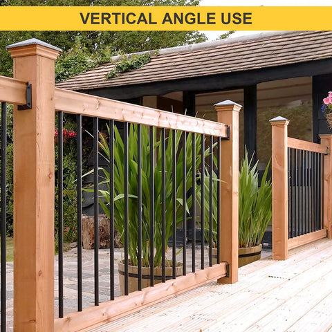 Railing Bracket Connectors For 2x4 Wood Posts Built Tough Nylon Construction 40 Piece Set With 240 Screws For Decks