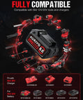 Heavy Duty 6.0Ah 20 Volt Lithium Ion Replacement Battery Designed For Skil Cordless Power Tools displayed with compatible tools.