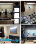 Plug In Ceiling Light Bar Two Foot LED Tube 5000K Daylight Bright Linkable Garage Fixture 18W No Flicker No Buzz in various rooms