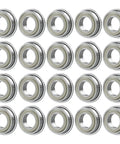 Miniature Flanged Ball Bearing Set 20 Pieces F682ZZ Shielded 2x5x2.3mm For Precision Machinery RC Drones DIY Gadgets And Small Mechanical Projects For Hobbyists And Makers, chrome steel bearings