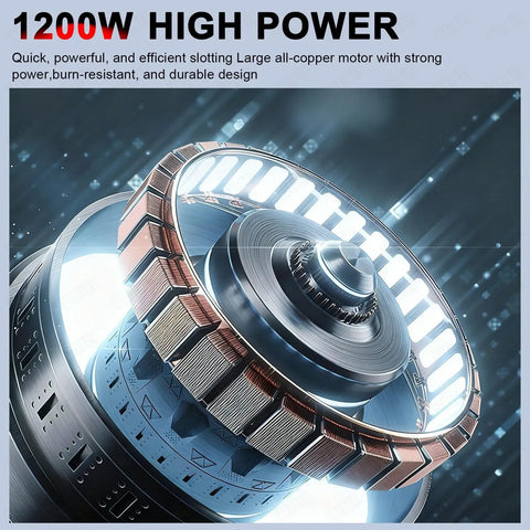 High-power copper motor of Handheld Electric Grout Cleaner With Dust Free Design For Tile Gap Cleaning And Grout Removal 1200W Power