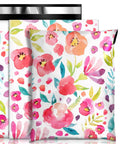 Durable 6x9 Floral Poly Mailers 100 Pack For Shipping Waterproof Tear Resistant Mailing Bags Easy Seal Envelopes For Small Biz