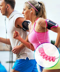 Couple jogging with earphones using 24 Pcs Silicone Cable Protector Set Flexible Spiral USB Charger Cable Saver accessory