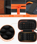 Rugged Hard EVA Case For SanDisk Extreme Pro And SanDisk Extreme Portable External SSDs, Holds Two Drives And Cables, inside view
