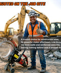 Heavy-Duty 16 Inch Electric Concrete Ring Saw With 9500W Toroidal Motor for Wet Cutting, shown on construction site with operator.