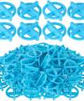 Blue cross-shaped tile spacers with circular ring, 3mm, 500 pieces for ceramic tile leveling