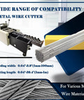 Heavy Duty Automatic Wire Cutting Machine For Stainless Steel And Copper Wire, detailed metal wire cutter with specifications.