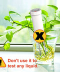 Industrial Grade Digital Soil pH Meter With No-Hassle Calibration-Free LCD Display inserted in plant, not for liquids