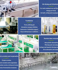 120W–1500W regenerative blower for aeration; collage of blower units and ventilation equipment with blue panels.