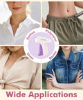Portable Handheld Clothing Mending Tool For Quick At Home Seam Repairs with applications for cotton, polyester, linen, denim.