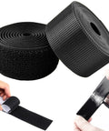 Heavy Duty Hook And Loop Tape Roll 16.4 Ft By 2 Inch Wide With Beast Mode Adhesive Backing displayed with hands removing it.