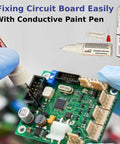 Conductive Paint Pen for Quick Circuit Repairs and EMF Shielding with PCB, Precision Fine Tip Application, Pack of 2 10ml