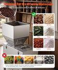 Slick Automatic Filling Machine With Smart Weighing Sensor And Foot Pedal For Coffee Beans Grains Spices Stainless Steel Particle Dispenser, showing coffee beans filling.