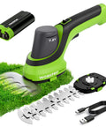 Cordless 7.2V Handheld Grass Trimmer With 2 In 1 Hedge Trimmer And Grass Shears, Includes 2Ah Battery, Lightweight Yard Tool