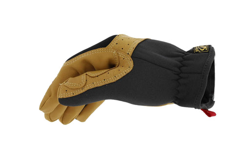 Material4X FastFit Leather Work Gloves For Tough Jobs, Abrasion Resistant, Breathable, Anti Slip, Cut Resistant Hand Protection