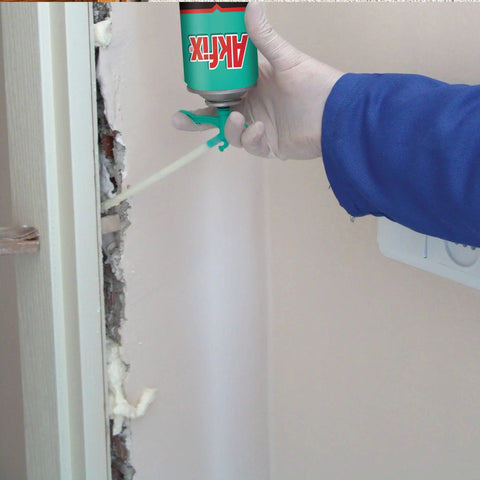 Applying Gap Filler Expanding Foam Sealant 2 Pack 12 Oz Each Can DIY Friendly Spray Polyurethane Insulation for Windows and Doors