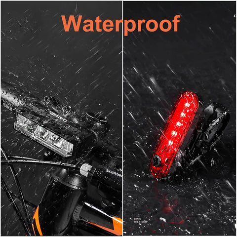 Beast Bright All-In-One Bike Light Set For Night Rides With Ultra LED Headlight And Taillight USB Rechargeable Water-Resistant High Beam Low Beam Modes For Adult And Kid Mountain Cycling