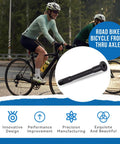 Beefed Up Front Thru Axle For Road Bikes Choose 120mm Or 102mm Length 12mm Hub M12x1.5mm Thread Aluminum Alloy Lightweight 24.5g High Strength Front Axle Replacement For Stable Steering And Smooth Rides