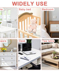 Rock Solid Clear Corner Protectors For Baby Proofing Hella Tough Soft Edge Guards With Super Strong Adhesive on furniture in various settings.