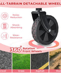 Ultra Lightweight Folding Wagon Cart With Wheels One Hand Lift 11 Lb Portable Utility Wagon all-terrain wheel design