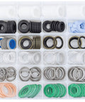 330 Piece Oil Drain Plug Gasket Set With Nylon Gaskets 36 Sizes Assortment Kit For M12 And M14 in storage box