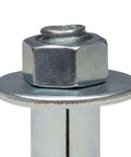 Half Inch By Six Inch Hex Sleeve Anchor Zinc Plated For Concrete And Masonry Rock Solid Preassembled Heavy Duty All Steel Sleeve Anchor