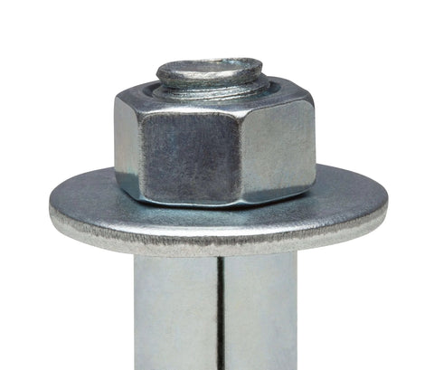 Half Inch By Six Inch Hex Sleeve Anchor Zinc Plated For Concrete And Masonry Rock Solid Preassembled Heavy Duty All Steel Sleeve Anchor