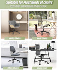 Various chairs showcasing compatibility with 24 Inch Criss Cross Chair Base Replacement With Rubber Casters for swivel chairs.