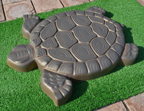 Turtle Shaped Stepping Stone Mold For DIY Concrete Garden Pathway Pavers ABS Plastic Casting Mold Makes Over Fifty Turtles