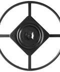 Top view of 24 Inch Replacement Ring Base With Swivel For Recliner Chairs And Furniture Beefy Heavy Duty Steel Ring With Four Welded Cross Bars