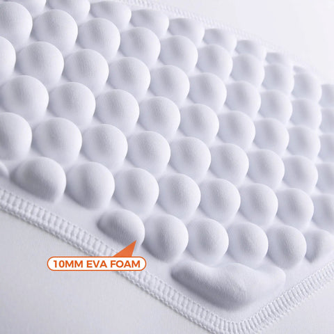 Close-up of Youth Chest Protector Padded Shirt For Baseball And Softball With EVA Foam Heart And Sternum Guard showing 10mm EVA foam