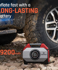 Vortex S6 Beast Cordless Tire Inflator Air Compressor For Heavy Duty Vehicles And Cars, 19200 mAh Battery by vehicle