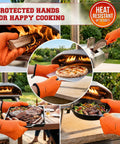Silicone Pizza Oven Gloves That Handle 500F Like A Boss Waterproof Oven Mitts For Indoor And Outdoor Ovens Non Slip Grip Compatible With Ooni Ninja Gozney And More Heavy Duty Kitchen Protection