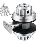 Twist To Lock Deadbolt No Keys Needed With Anti Mislock Button Front Door Lock Single Cylinder Stainless Steel Casing