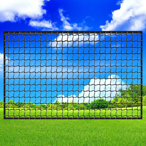 Backyard Baseball And Softball Backstop Net 12 By 30 Foot Heavy Duty Nylon Mesh With Sturdy Straps for outdoor practice