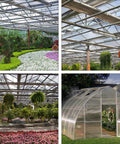 Glass greenhouse with Solar Powered Greenhouse Vent Opener Cylinder Replacement For Automatic Window Openers.