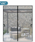 Magnetic Screen Door 70x95 Inches Fits French Entry Interior and Patio Doors Snap On Mesh Curtain With Heavy Duty Magnets.