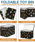 Top Shelf Storage Chest With Lid Holds Massive 85 Liter Load Sturdy Toy Box For Quilts And Plush Dolls showing assembly steps.
