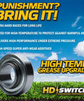Three Kit C3 Upgrade Spindle Bearing Rebuild Kit For Mower Spindles Fits Pro Master PM Series And Numerous Models showing bearing with high-temp grease