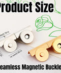 16 Pcs Magnetic Snaps For Purses And Totes Gold And Silver DIY Snap Buttons No Sewing Magnetic Clasp display with size dimensions