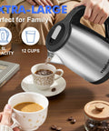 Two And A Half Liter Electric Kettle For Big Family Use With Fast Boil Stainless Steel BPA Free Water Heater 2.5L