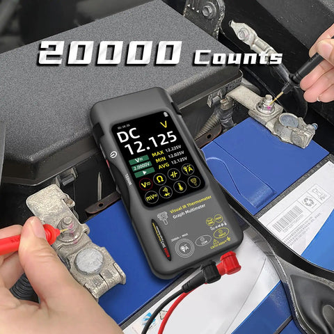 Pro Grade All In One Thermal Imaging Camera Multimeter With Macro Lens For Electrical Troubleshooting in use measuring voltage