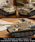 Panther Tank WW2 Military Building Set With 937 Pieces Ultra Detailed Collectible German PzKpfw V Army Model Kit displayed