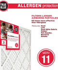 12x36x1 MERV 11 Pleated Allergen Air Filter For Home HVAC Electrostatic Replacement Filter 4 Pack Fits Most Furnaces And Air Cleaners Made In USA